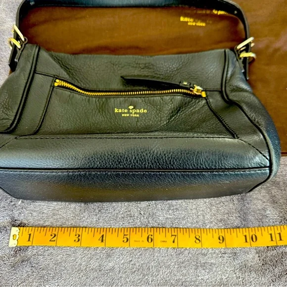 Black Leather Kate Spade Hand Bag - Picture 8 of 9